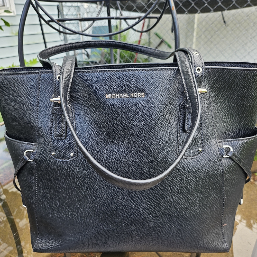Michael Kors Collection Black Structured Tote